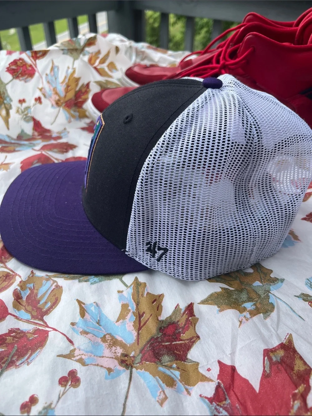 Arizona Diamondbacks Black & Purple Trucker Cap